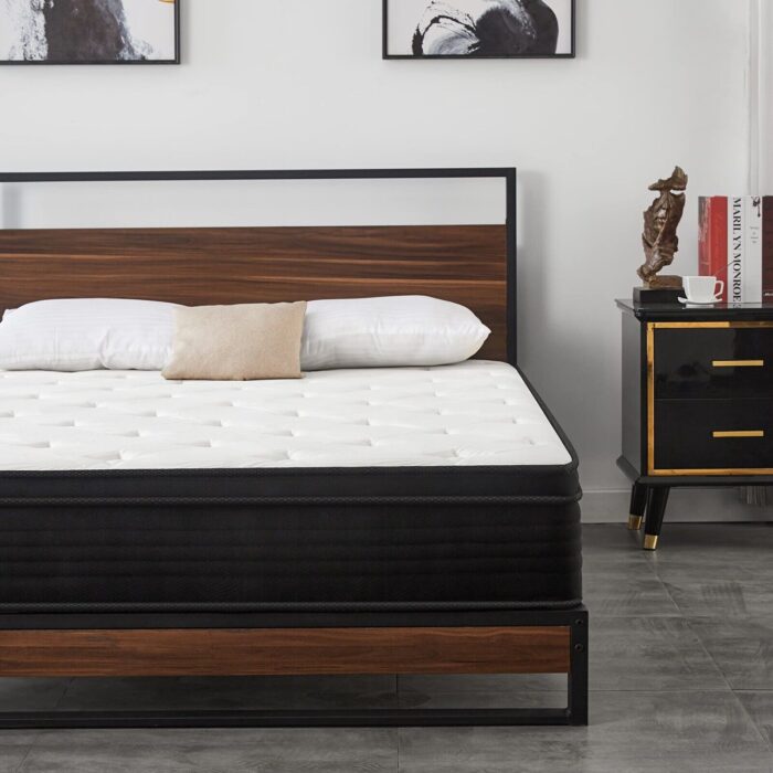 Colchon Queen Alta Densidad Espuma Ortopedico Pillow Top