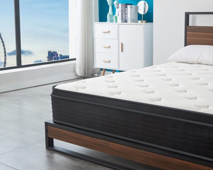 Colchon Queen Alta Densidad Espuma Ortopedico Pillow Top - Imagen 3