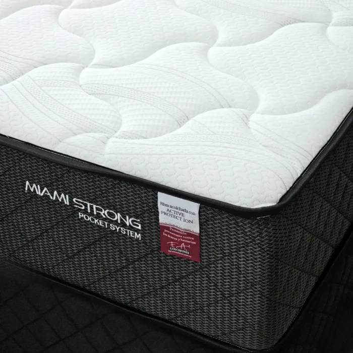 Colchon 1 Plaza Resortes Alto Confort 90 cm  modelo miami strong - Imagen 3