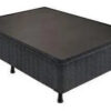 Box Base Cama 2 Plazas Parrilla Entera Patas De Madera - Imagen 2