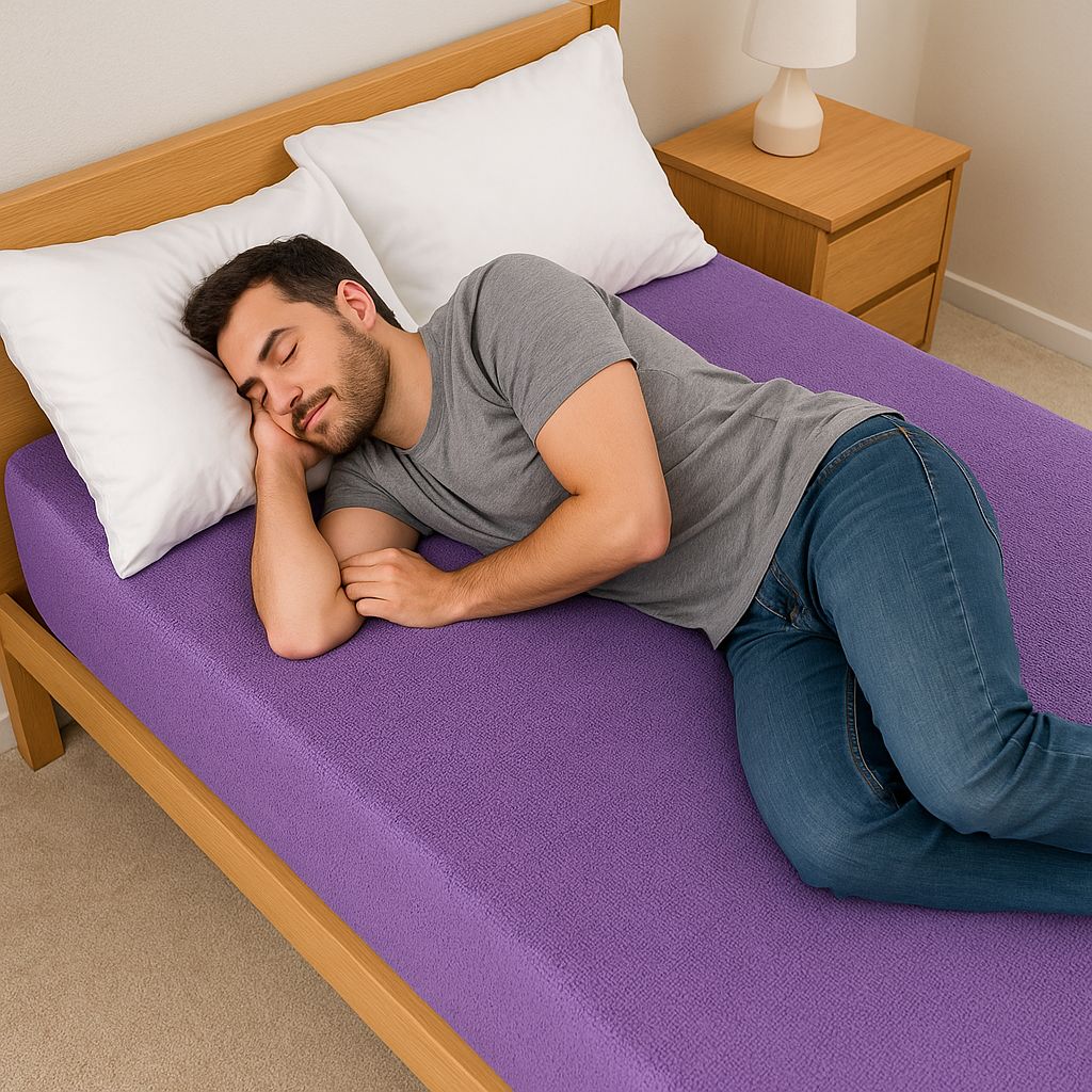 protector de colchon anti liquidos de felpa 1 plaza 90x190x25 - Imagen 2